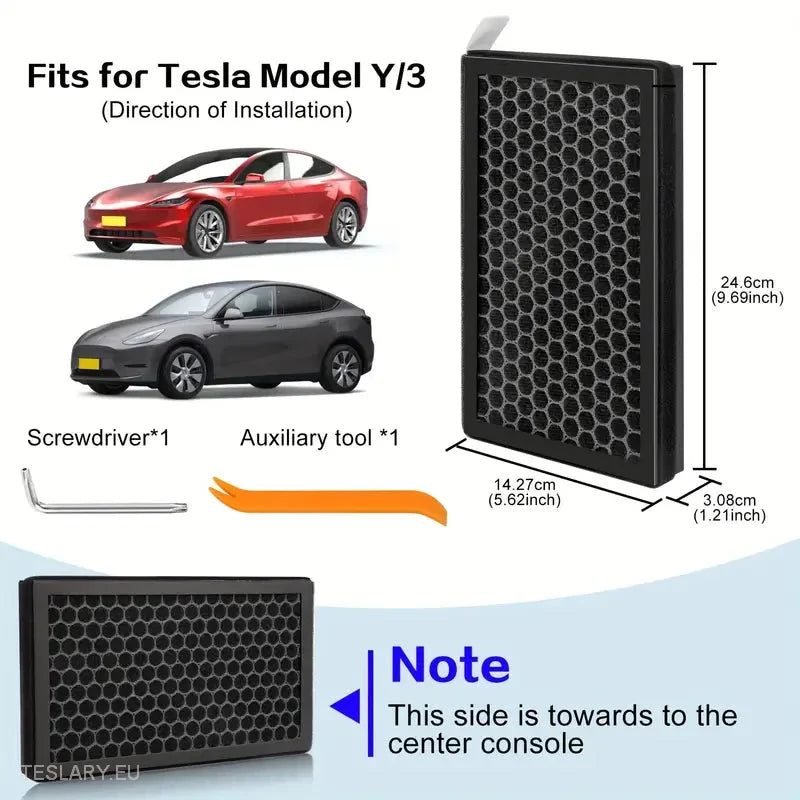 Air Filter for Tesla 3 / Y 2 Piece Kit -TESLARY.IE Tesla Shop Europe