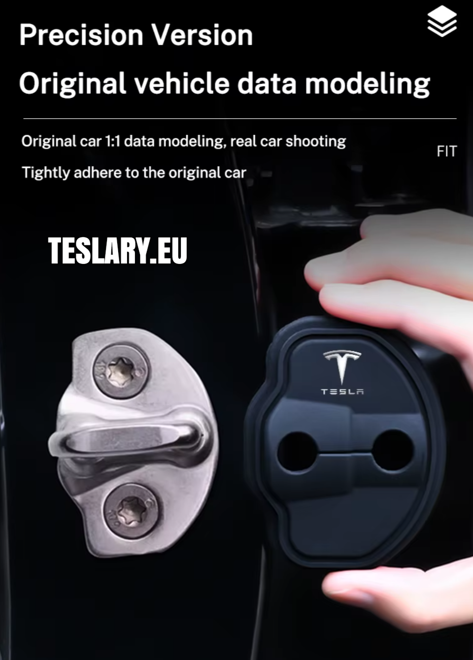 Tesla Model 3 / 3+ Highland & Y Silicone Door Lock Protector with Logo