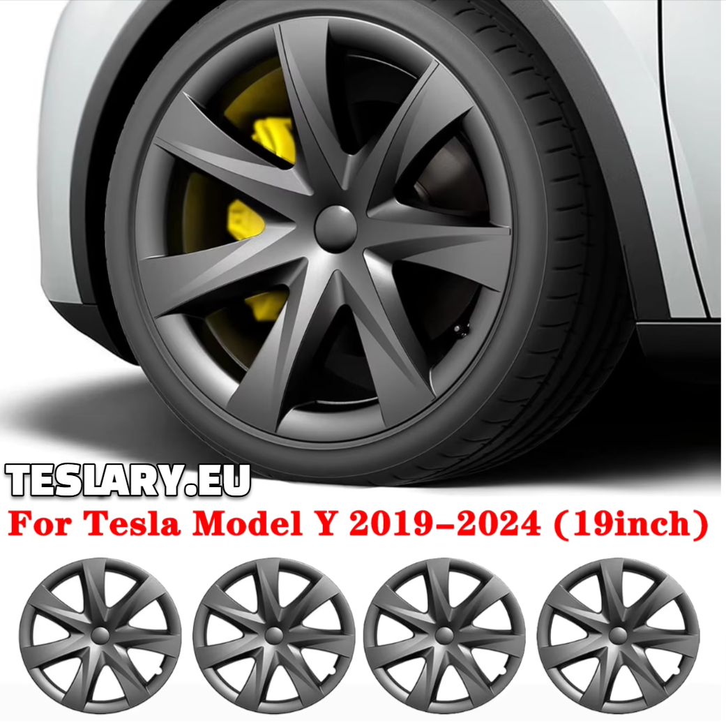 TESLA MODEL Y 19" UNIQUE S3 FULL COVER WHEEL HUBS