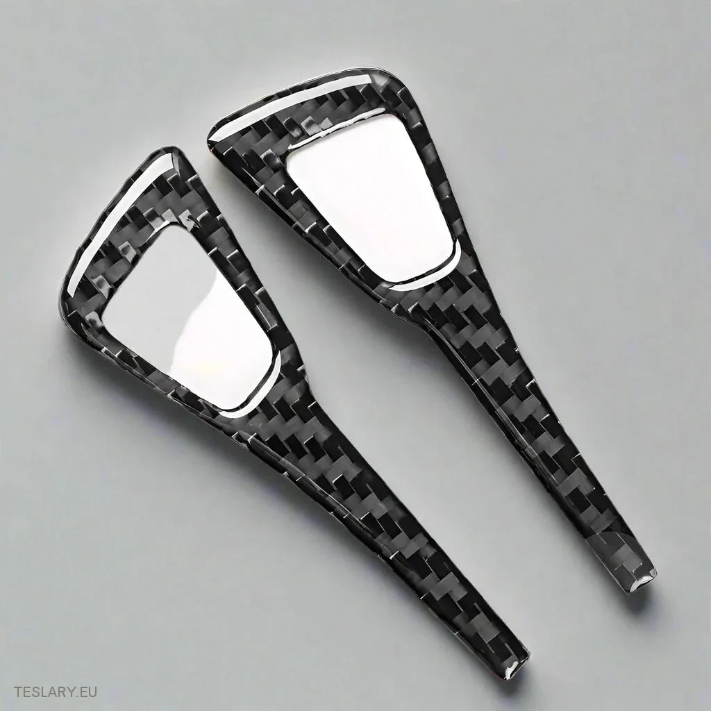 Tesla Model 3 / Y Door Lock Carbon Fiber Style Trim Covers Interior