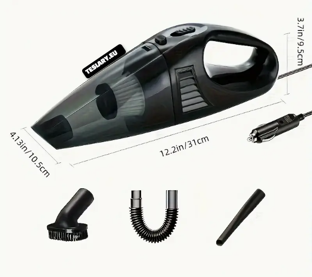 VACUUM 12V WIRED POWERFUL Handheld Car Vacuum Cleaner Black