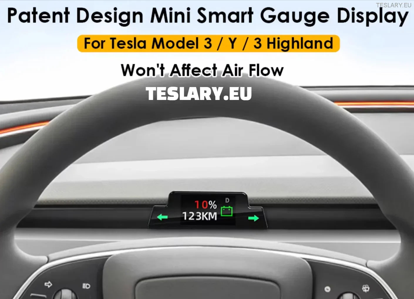 Tesla Model 3 / Y/ Highland Mini Dash Cluster Instrument Panel